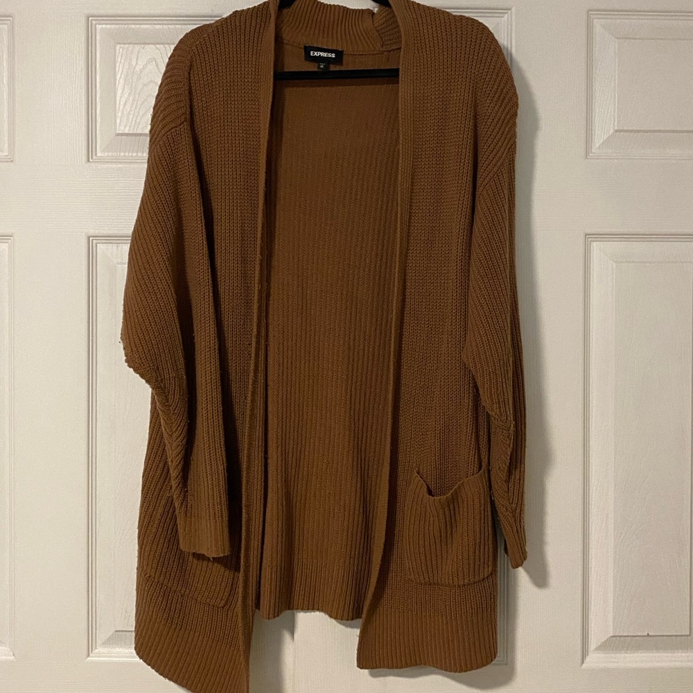 Express brown cardigan
